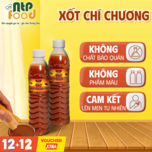 Sốt Cay Chí Chương (Tương ớt) Đặc sản Hải Phòng – Cay Nhẹ Đặc Trưng, Chuẩn Vị – NTP FOOD (500ml)